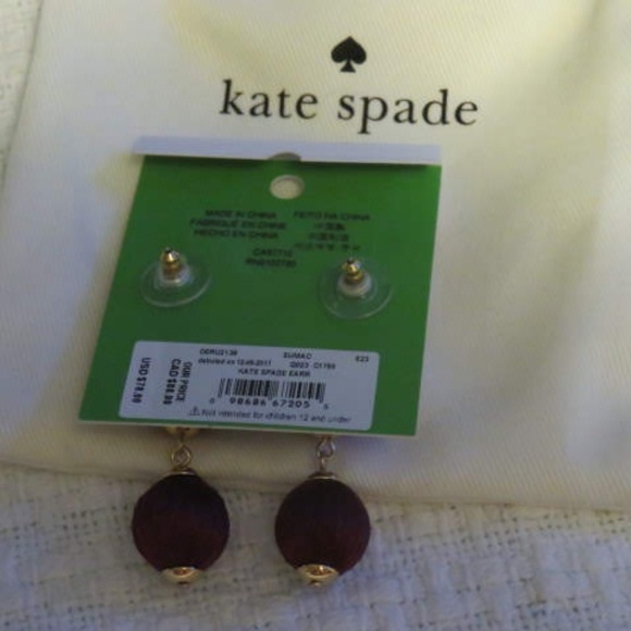 Kate Spade Sumac Linear Graduated Ball Earrings - Picture 3 of 3